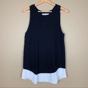 Loft Knit Top Black Tricot